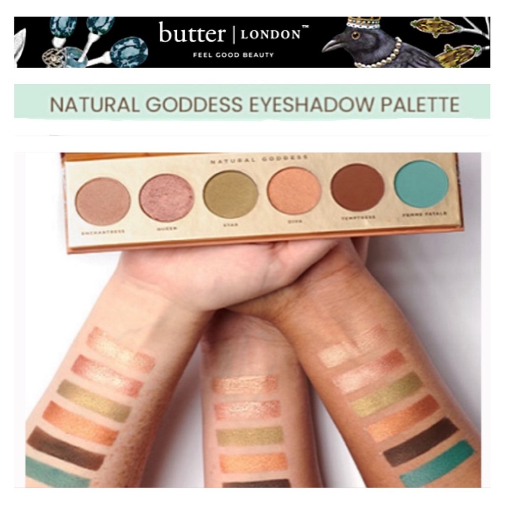 Butter London Natural Goddess Eyeshadow Palette Highly Pigmented DISCONTINUED